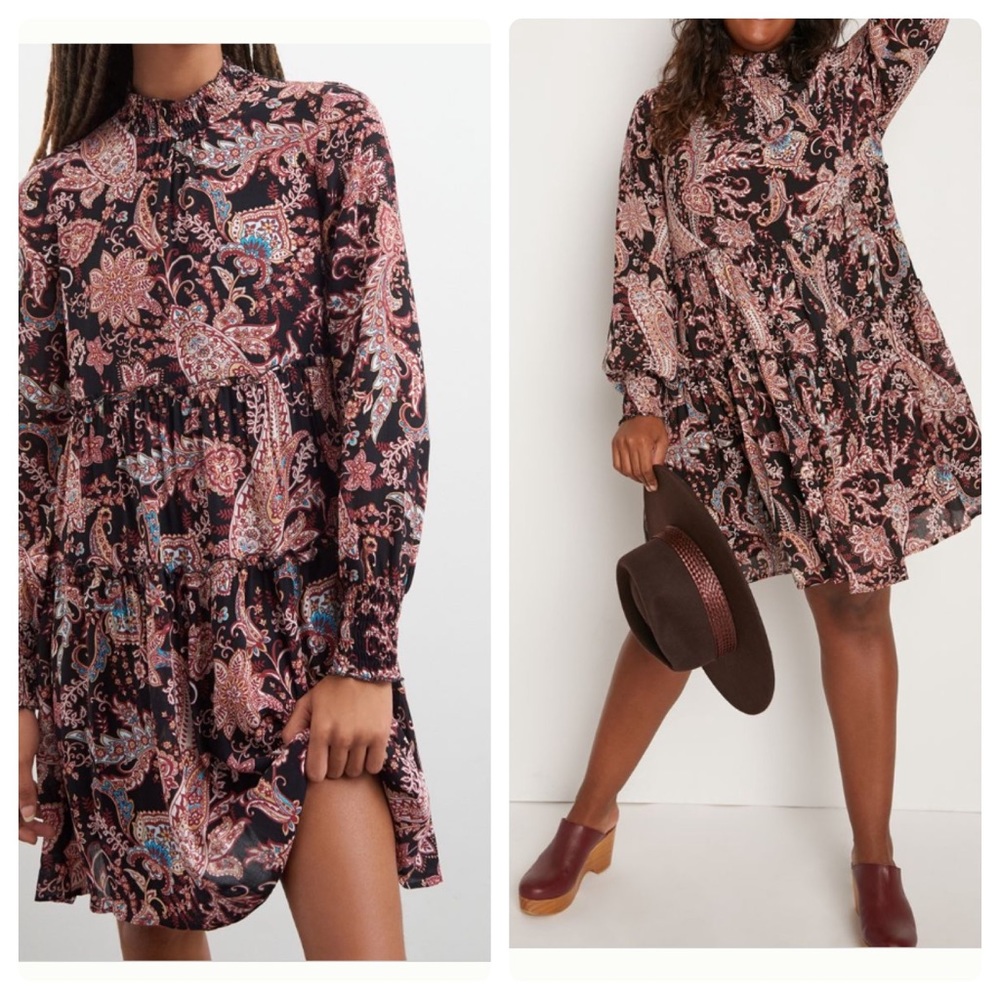 LAST CALL Anthropologie Cady tiered tunic dress - Picture 2 of 7